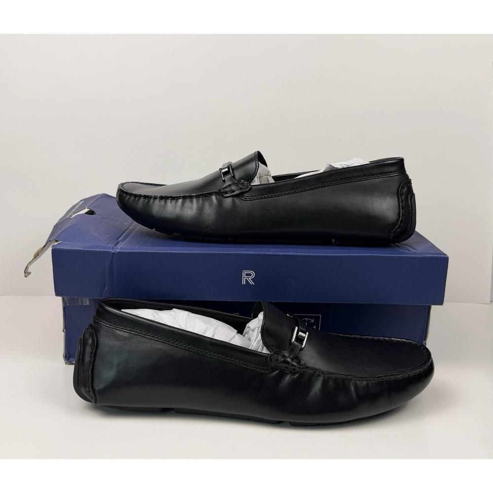 Rockport Dirk Loafers Men's Size 12 Wide Black Genuine Leather Trutech Black 001